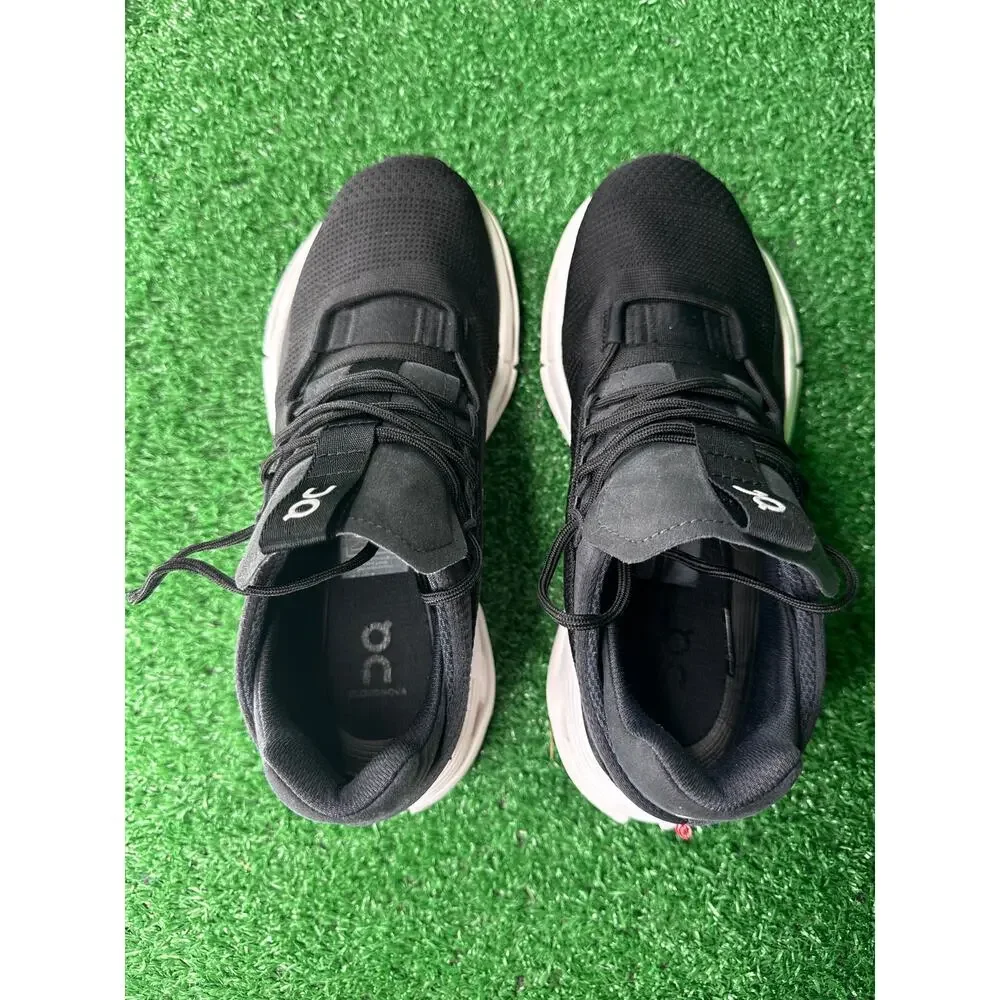 On Cloudnova Womens Size 6.5 Black White Athletic Running Walking Shoes Sneakers
